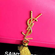 YSL MONOGRAM KATE BAG WITH LEATHER TASSEL Pink 4973 24cm  - 2