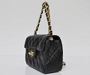 CHANEL Lambskin Leather Flap Bag With Gold Hardware Black - 2