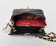 CHANEL Lambskin Leather Flap Bag With Gold Hardware Black - 6