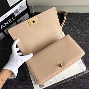 Chanel Lambskin Medium Boy Bag A67086 Beige VS02723 25cm - 5