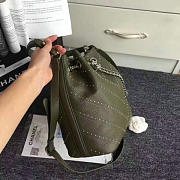 Chanel Calfskin Bucket Bag Green A93598 27cm - 2