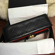 Chanel Quilted Lambskin Flap Bag Red and Black A91365 25.5cm - 5