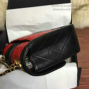 Chanel Quilted Lambskin Flap Bag Red and Black A91365 25.5cm - 6