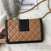 Chanel Lambskin Small Wallet on Chain Beige A91365 19cm  - 4