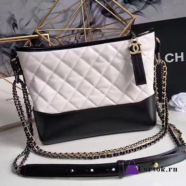 CHANEL'S GABRIELLE large Hobo Bag White A93824 28cm - 1