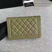 Chanel Caviar WOC Chain Boy Bag Wallet Green A80287 19cm  - 6