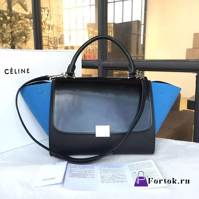 Celine Trapeze Leather Handbag Z940 30cm - 1