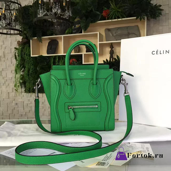 Celine Leather Nano Luggage Z957 20cm  - 1