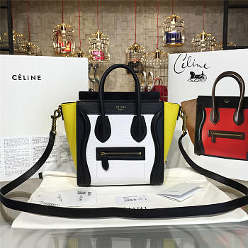 Celine Nano Luggage  Leather Shoulder Bag Z1020 20cm