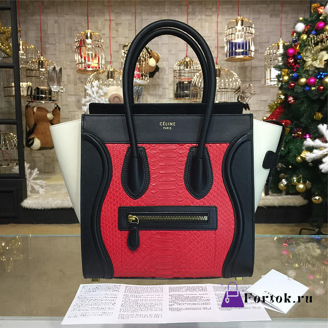 Celine Leather Micro Luggage Z1069 28.5cm  - 1