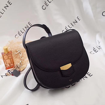 Celine Leather Compact Ttrotteur Z1117 19cm 