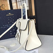 Delvaux Mini Brillant Satchel Smooth Leather White 1469 20cm - 3