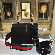 Gucci Dionysus medium top handle bag black leather 27cm - 4