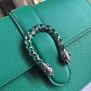 Gucci Dionysus medium top handle bag green leather 27cm - 2
