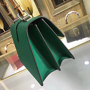 Gucci Dionysus medium top handle bag green leather 27cm - 3