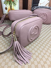 Gucci Soho Disco Leather Bag Dusty Pink Z2366 21cm - 6