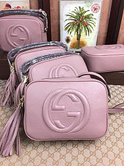 Gucci Soho Disco Leather Bag Dusty Pink Z2366 21cm - 5