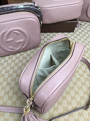 Gucci Soho Disco Leather Bag Dusty Pink Z2366 21cm - 4