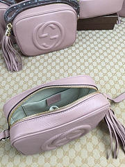 Gucci Soho Disco Leather Bag Dusty Pink Z2366 21cm - 3