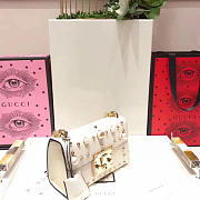 Gucci GG Leather Padlock Studded White 2381 20cm - 3