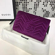 Gucci GG Leather WOC Purple 2577 20cm - 4