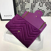 Gucci GG Leather WOC Purple 2577 20cm - 5