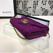 Gucci GG Leather WOC Purple 2577 20cm - 6