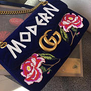 Gucci GG Marmont Shoulder Bag LOVED Navy Blue 31cm - 3