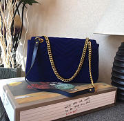 Gucci GG Marmont Shoulder Bag LOVED Navy Blue 31cm - 4