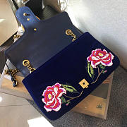 Gucci GG Marmont Shoulder Bag LOVED Navy Blue 31cm - 5