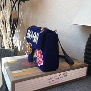 Gucci GG Marmont Shoulder Bag LOVED Navy Blue 31cm - 6