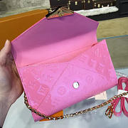 Louis Vuitton Monogram Vernis Mira Chain Wallet pink 3348 - 5