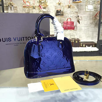 Louis Vuitton ALMA BB Monogram Vernis Leather 3542