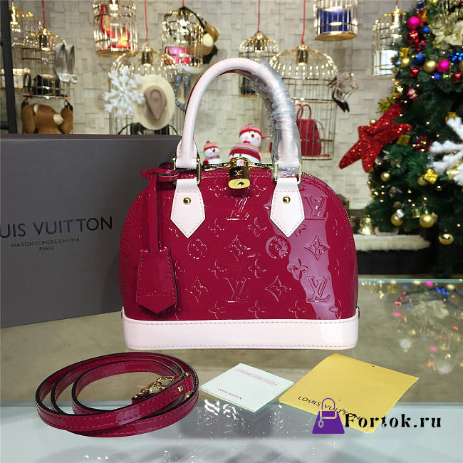 LOUIS VUITTON ALMA BB Monogram Vernis Leather 3557 25cm - 1