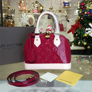 LOUIS VUITTON ALMA BB Monogram Vernis Leather 3557 25cm