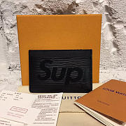 Louis Vuitton Supreme card holder M61733 Black  - 1