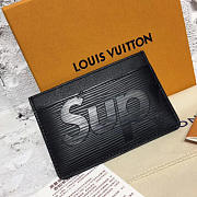 Louis Vuitton Supreme card holder M61733 Black  - 2