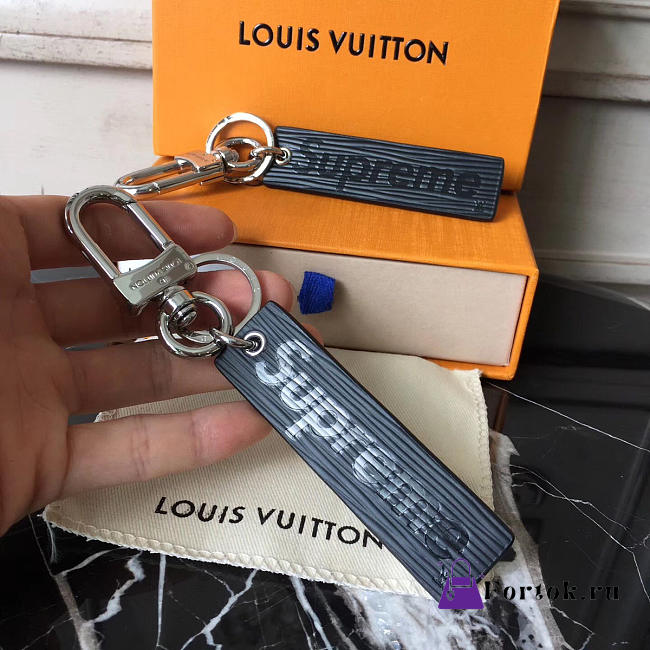 Louis Vuitton Superme Key ring noir 3817 - 1