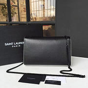 YSL MONOGRAM KATE GRAIN DE POUDRE EMBOSSED LEATHER 4744 24cm  - 4