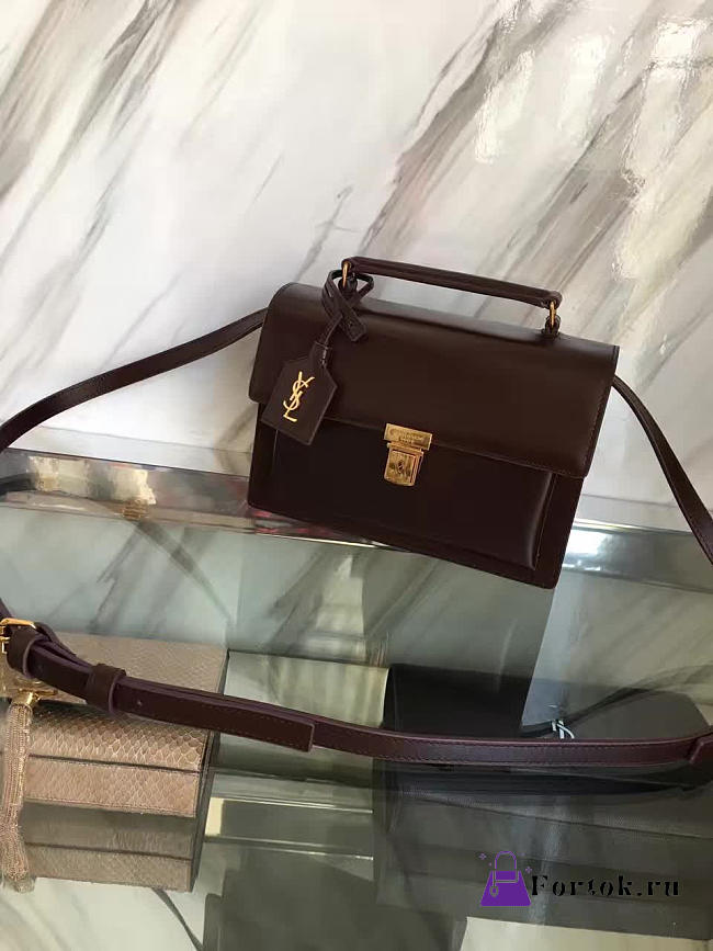 YSL Saint Laurent Black Leather Medium High School Satchel Bag 22cm  - 1