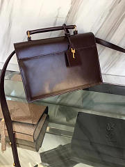 YSL Saint Laurent Black Leather Medium High School Satchel Bag 22cm  - 6
