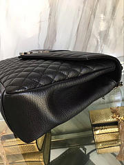 YSL ENVELOPE LARGE BAG BLACK 4812 33cm  - 4