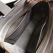 YSL Toy Cabas Crossbody Leather Bag Gray 4831 16cm  - 4
