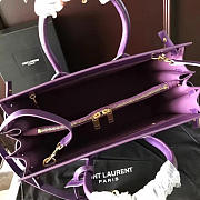 YSL Classic Sac-De-Jour Purple 4884 32cm  - 2