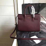 YSL Classic Sac-De-Jour Nano Red Wine 4898 22cm  - 5