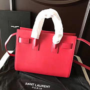 YSL Sac-De-Jour GRAINED LEATHER Red 4917 26cm  - 5