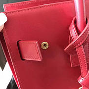 YSL Sac-De-Jour GRAINED LEATHER Red 4917 26cm  - 4