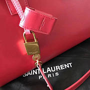 YSL Sac-De-Jour GRAINED LEATHER Red 4917 26cm  - 3