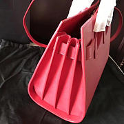 YSL Sac-De-Jour GRAINED LEATHER Red 4917 26cm  - 2