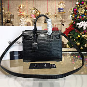 YSL Sac-De-Jour Nano Crocodile Embossed Shiny 4922 22cm  - 1